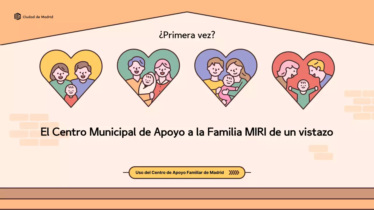 Un look retro en amarillo y marrón Guía de uso del Centro de Ayuda a Domicilio