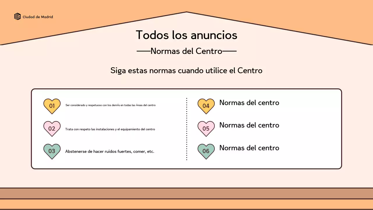 Un look retro en amarillo y marrón Guía de uso del Centro de Ayuda a Domicilio