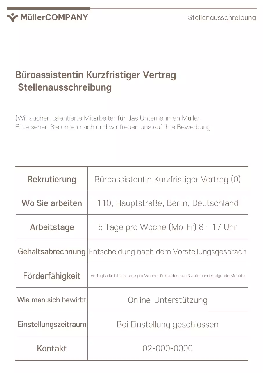 Eine schlichte Corporate Template Suite in Braun und Beige