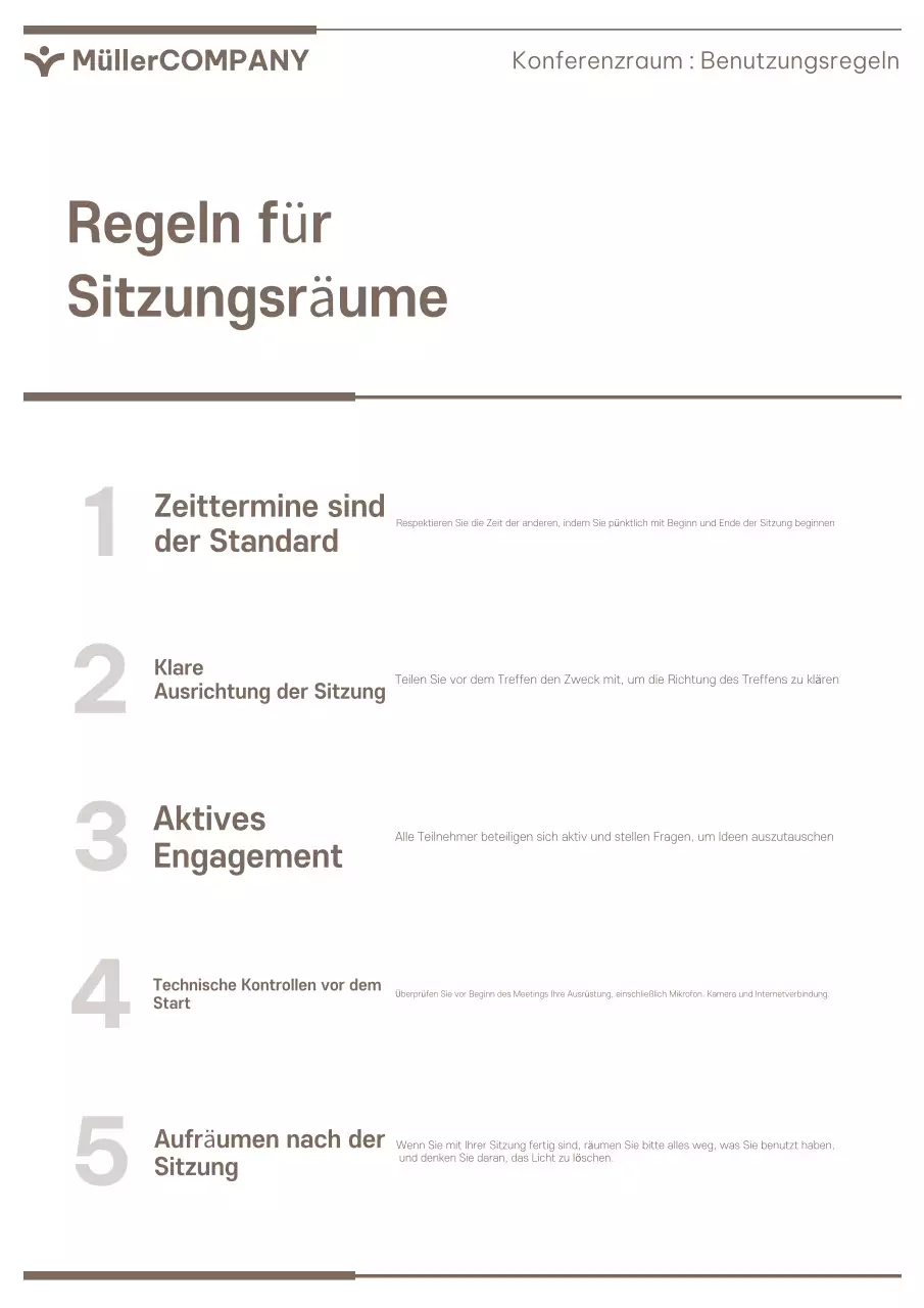 Eine schlichte Corporate Template Suite in Braun und Beige