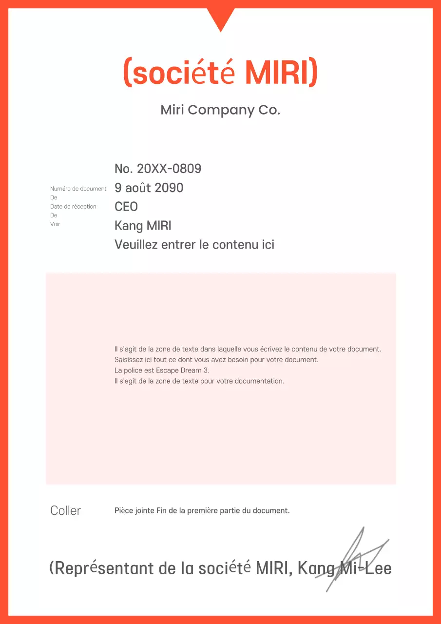 Une suite de modèles d'entreprise minimalistes en orange et blanc