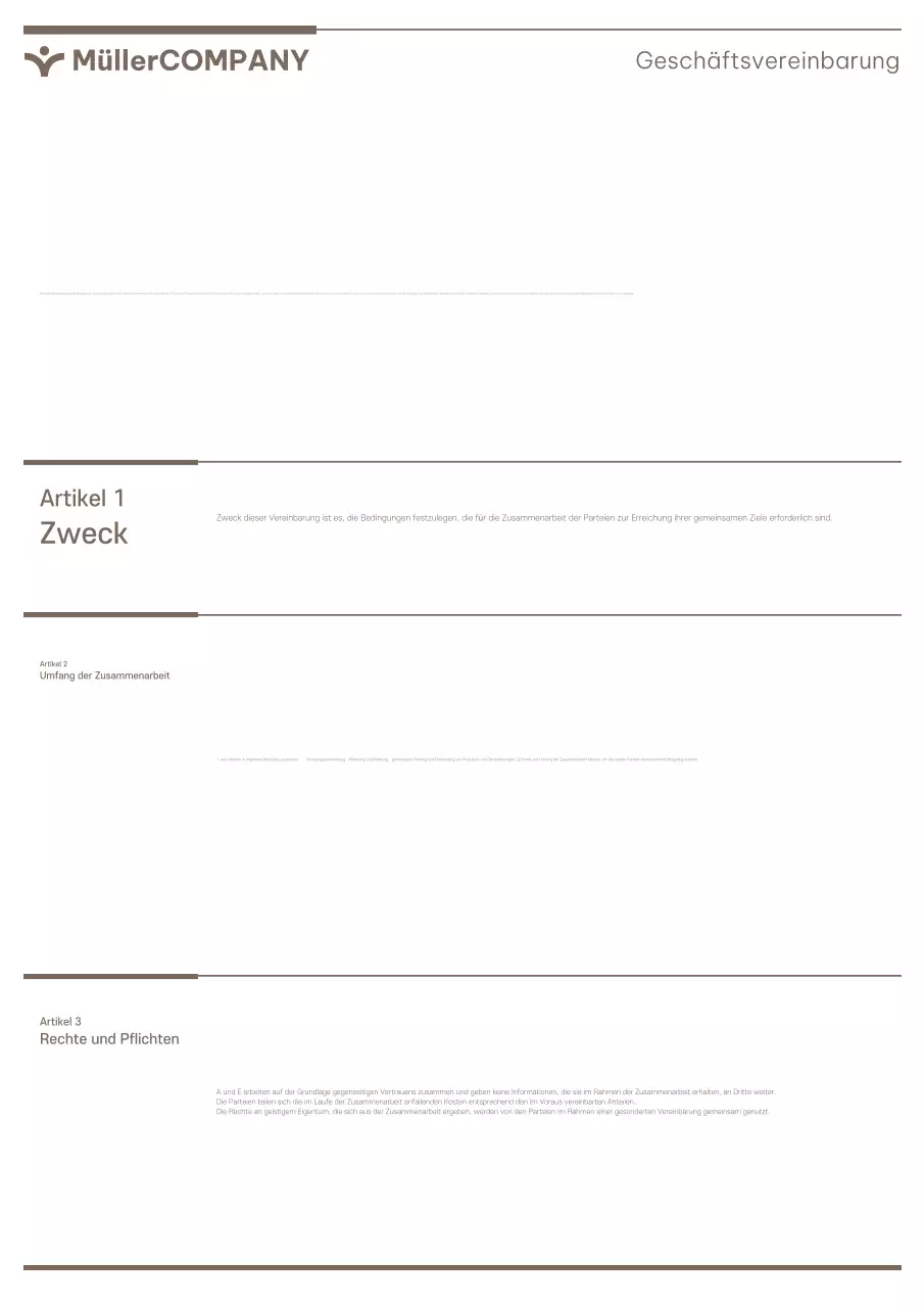 Eine schlichte Corporate Template Suite in Braun und Beige