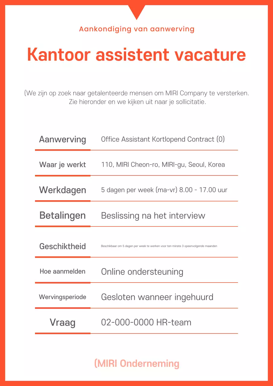 Een minimalistische suite bedrijfssjablonen in oranje en wit