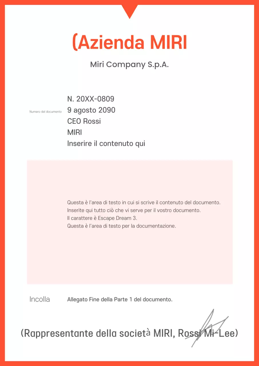 Una suite di template aziendali minimalisti in arancione e bianco