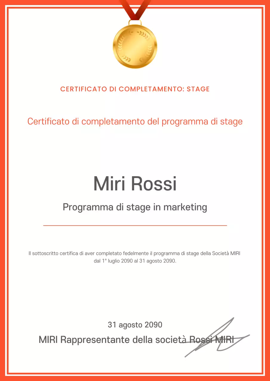 Una suite di template aziendali minimalisti in arancione e bianco