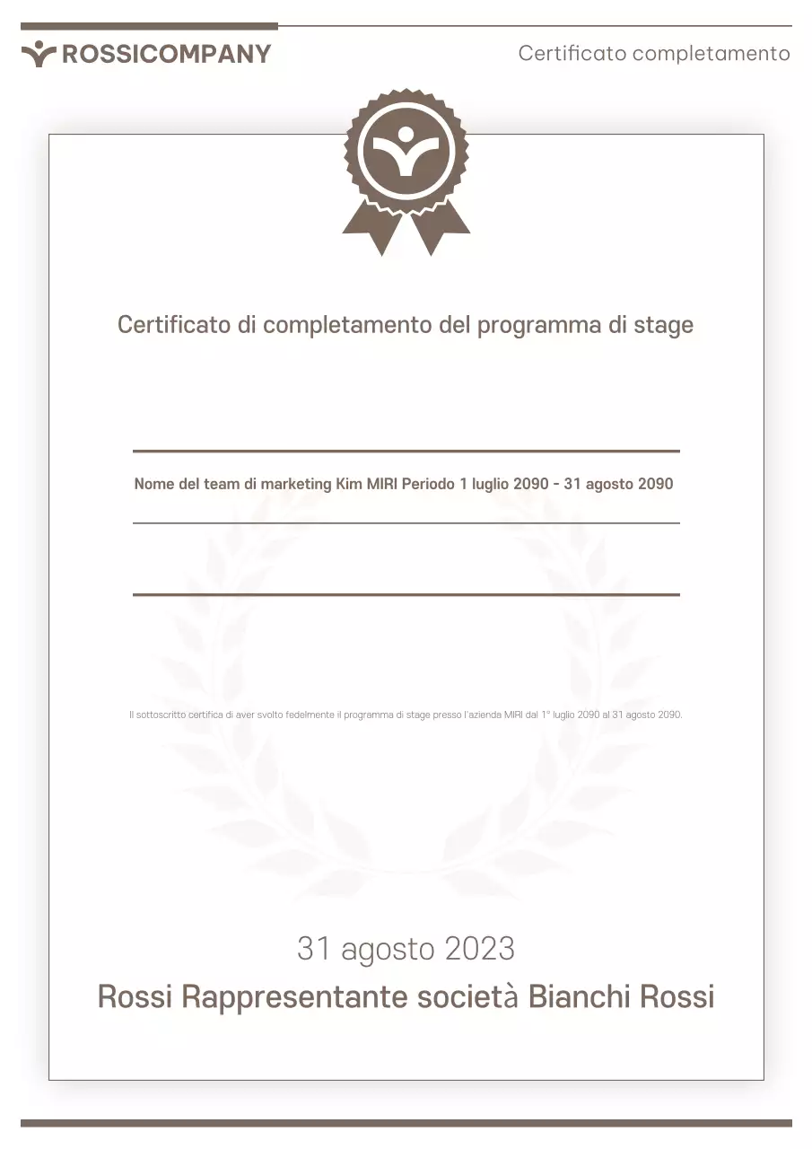 Una semplice suite di modelli aziendali in marrone e beige