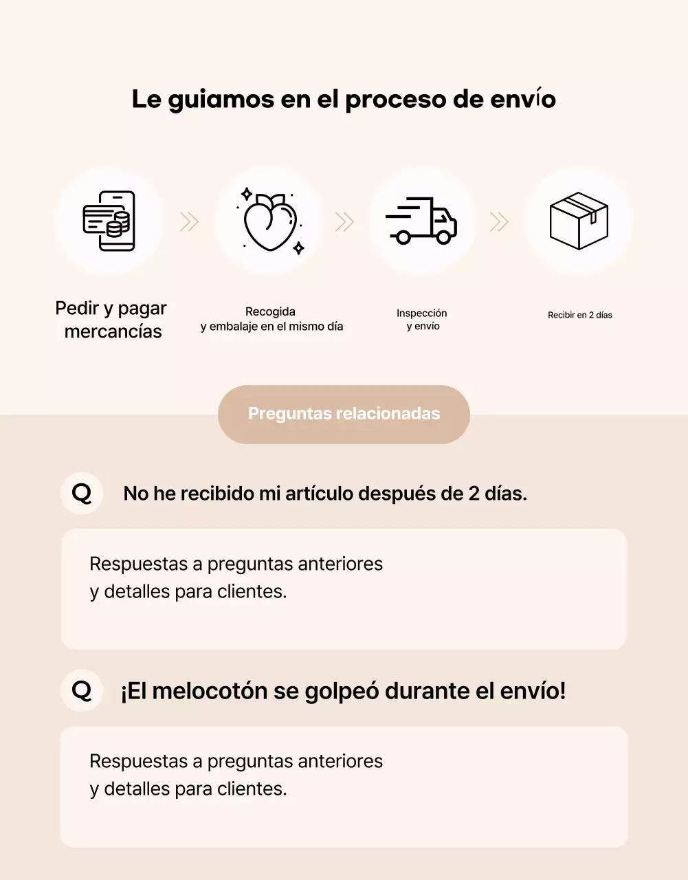 Anuncio básico de fruta de temporada en rosa