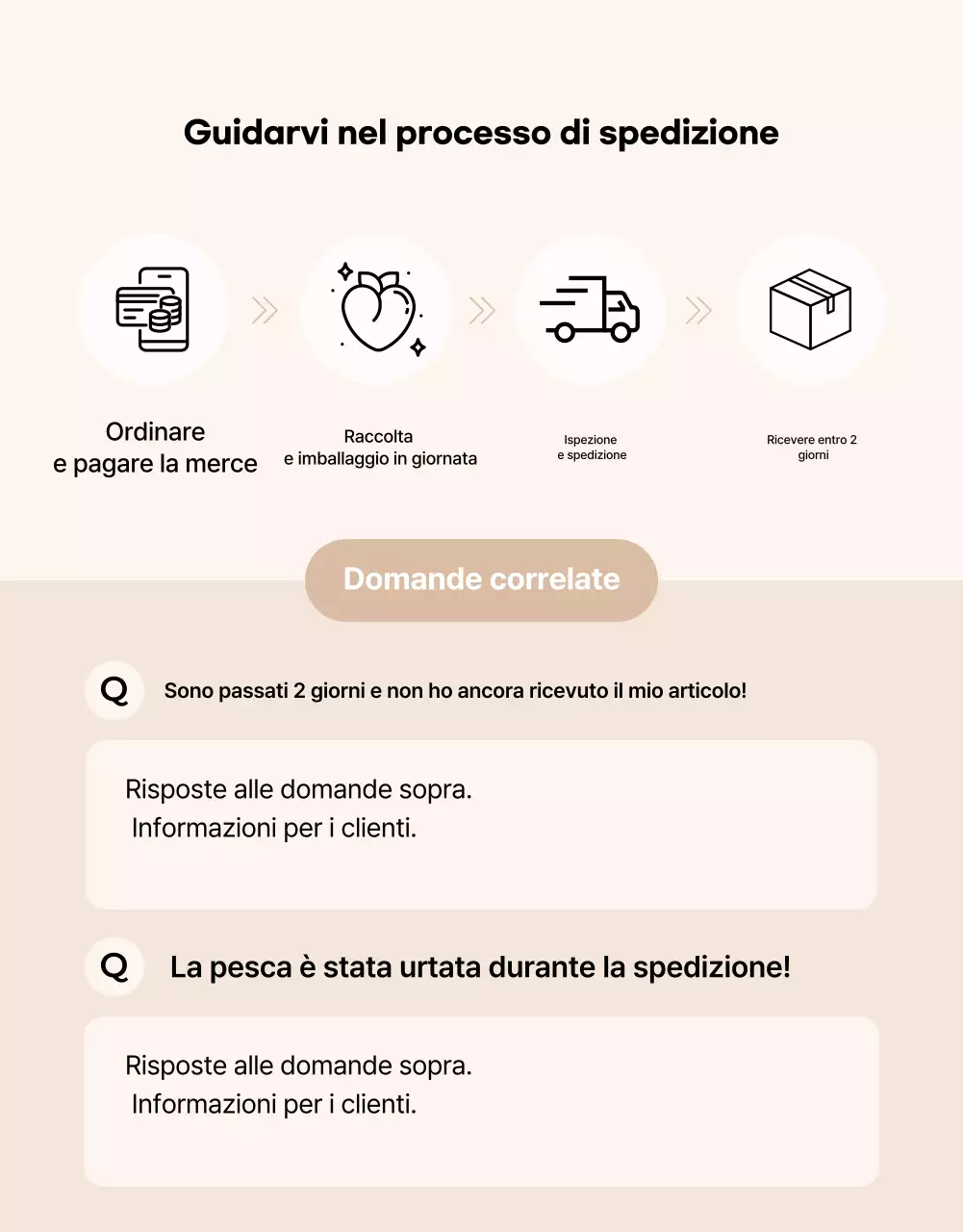 Annuncio base di frutta di stagione in rosa