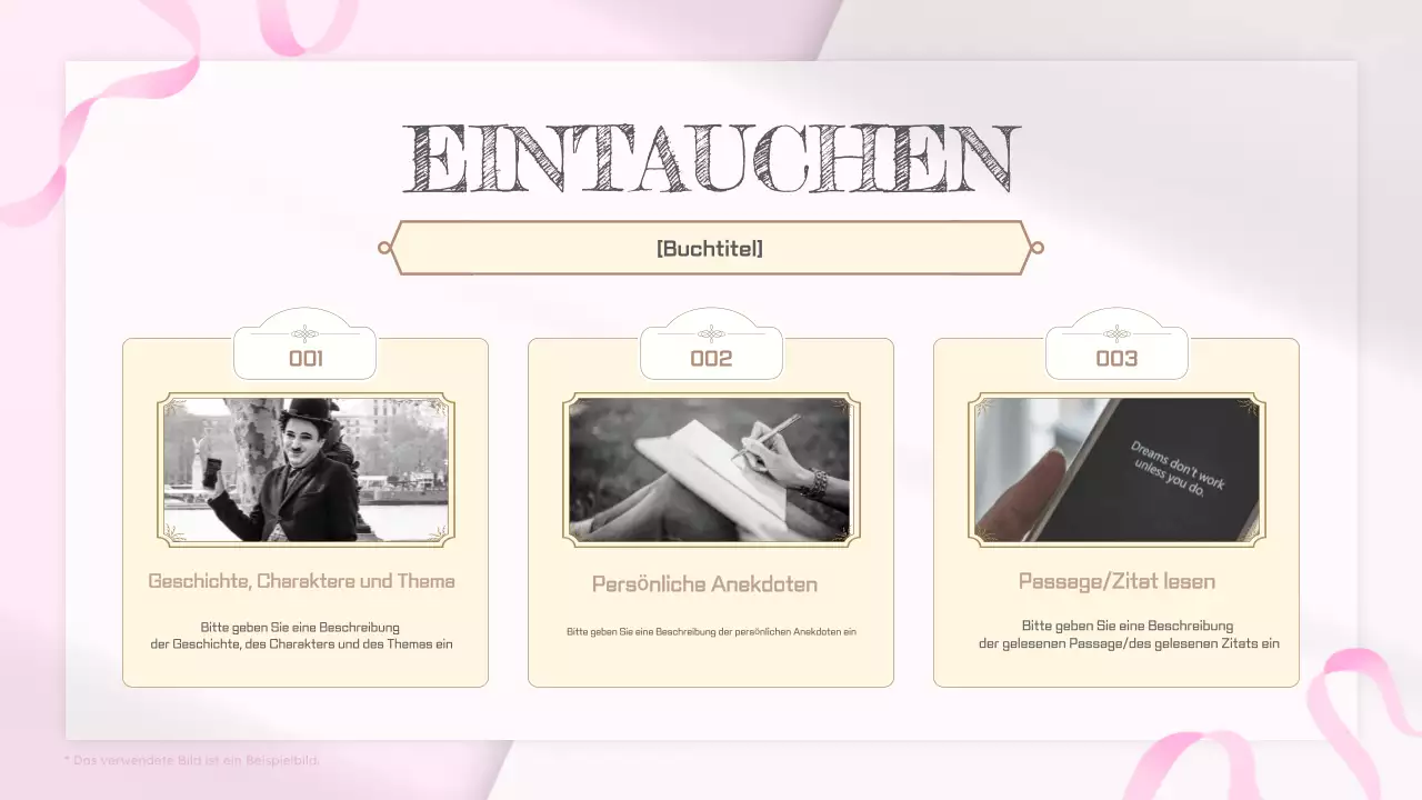 Pink White Simple Vintage Buch Launch Party Zeitplan