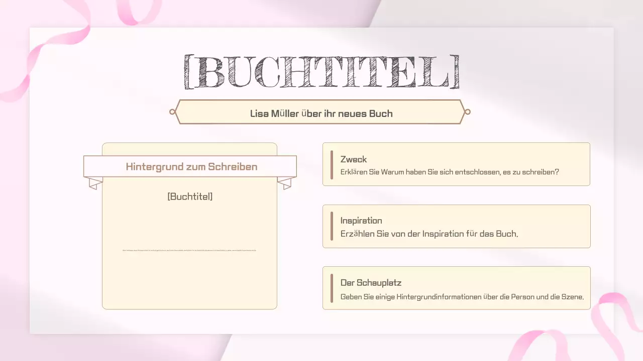 Pink White Simple Vintage Buch Launch Party Zeitplan