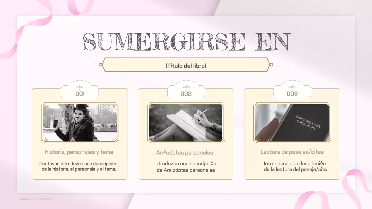 Fiesta de presentación del libro Pink White Simple Vintage