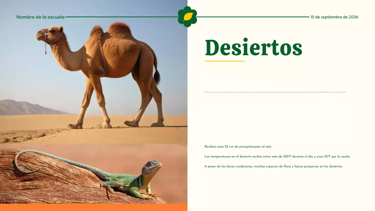 Hábitat animal moderno amarillo y verde Material de lectura