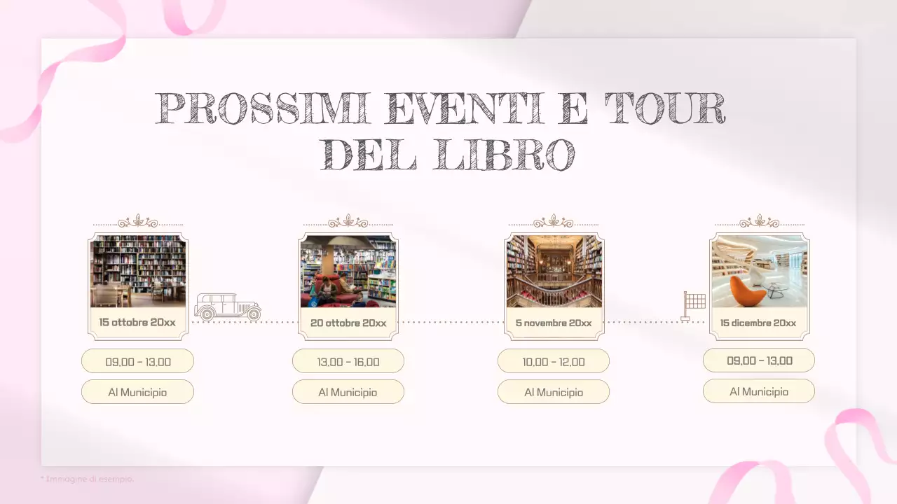 Rosa, bianco, semplice, vintage: programma della festa di lancio del libro