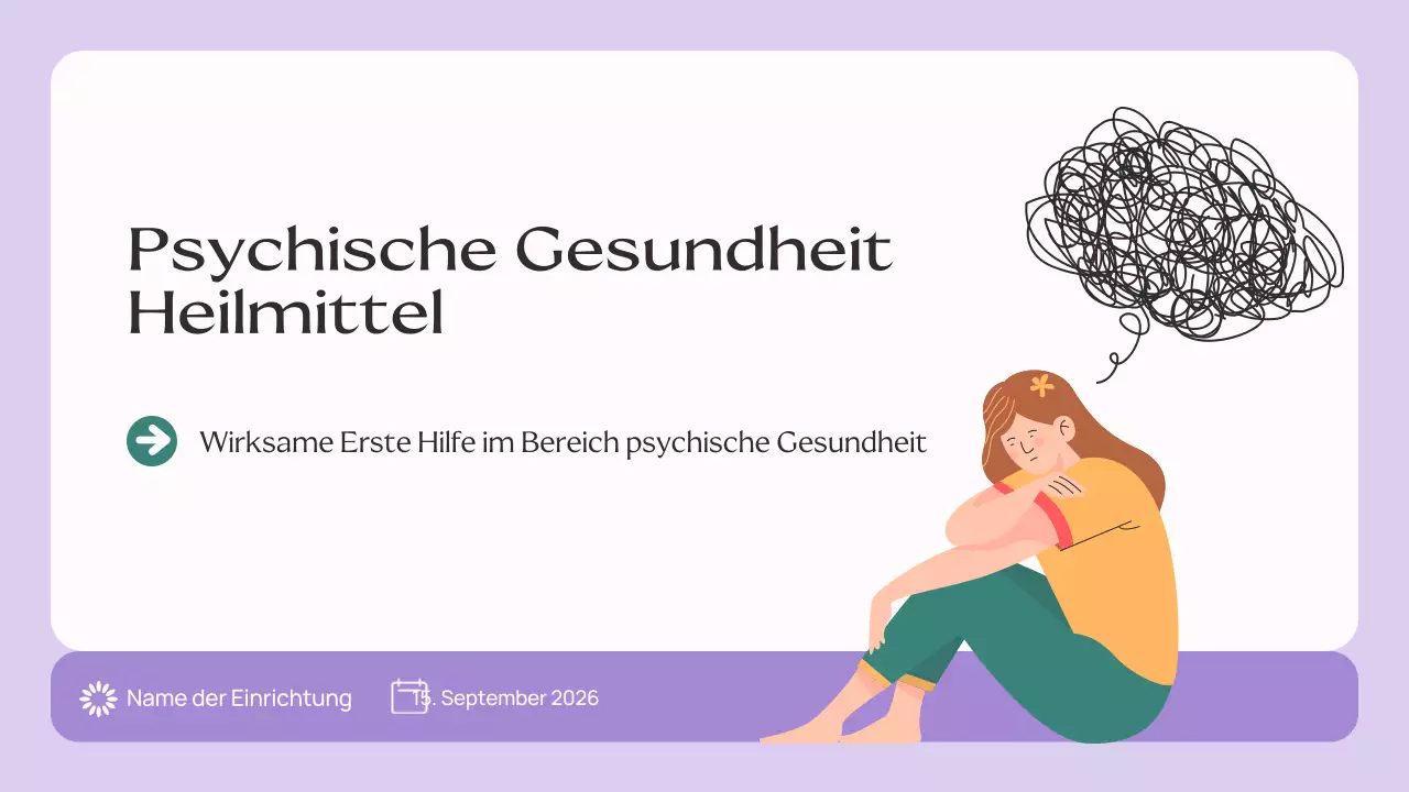 Violett Weiß Modern Mental Health Remedies Leitfaden