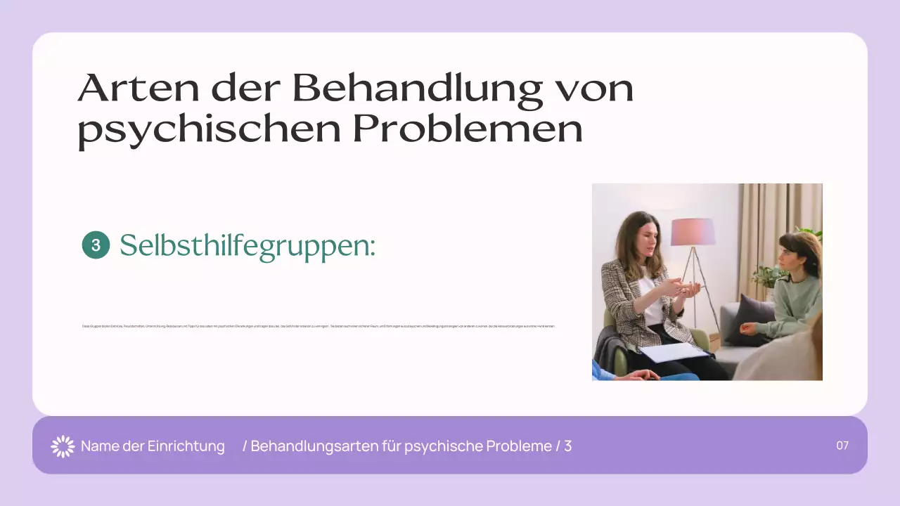 Violett Weiß Modern Mental Health Remedies Leitfaden