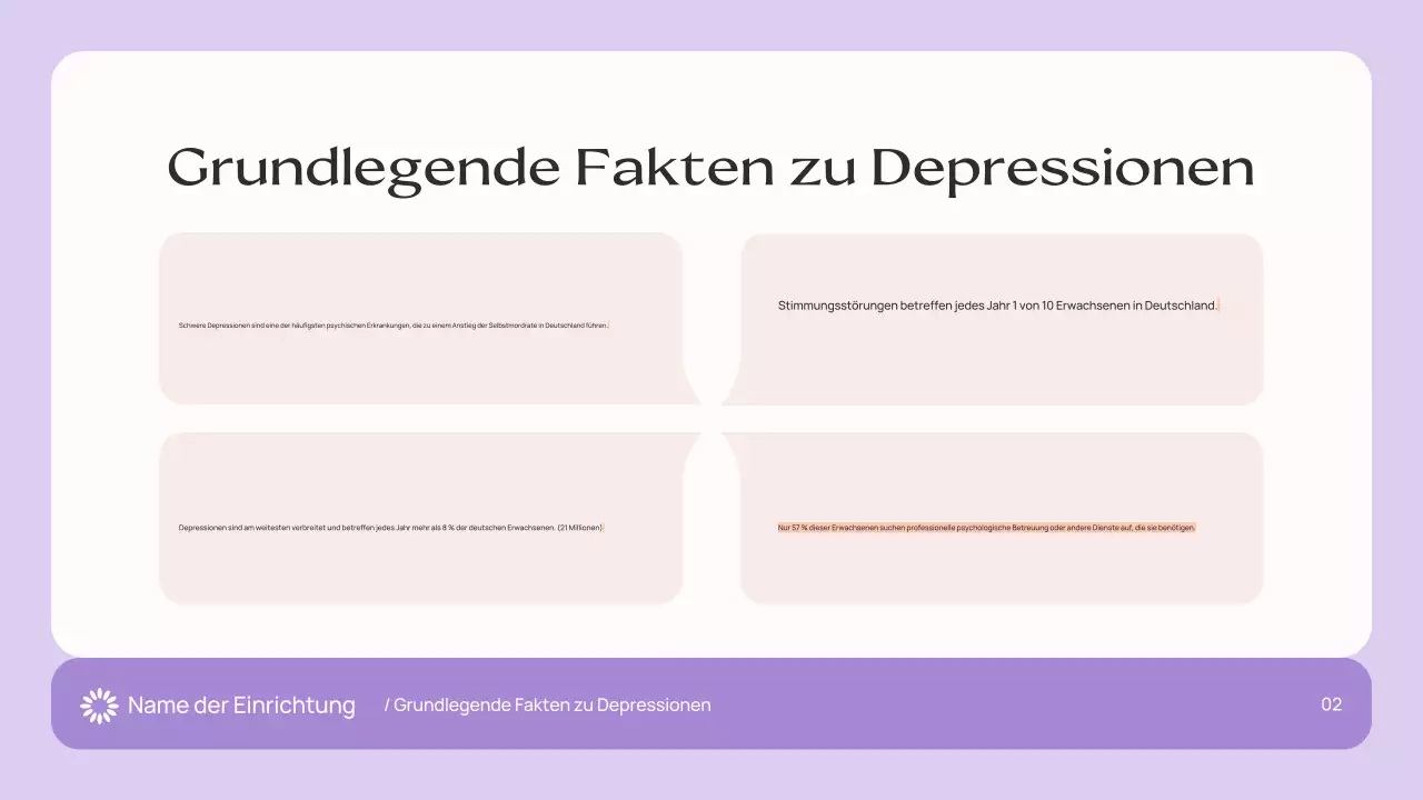 Violett Weiß Modern Mental Health Remedies Leitfaden