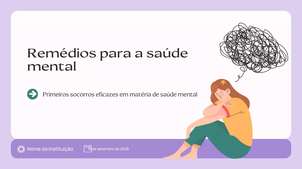 Branco púrpura Guia de remédios modernos para a saúde mental