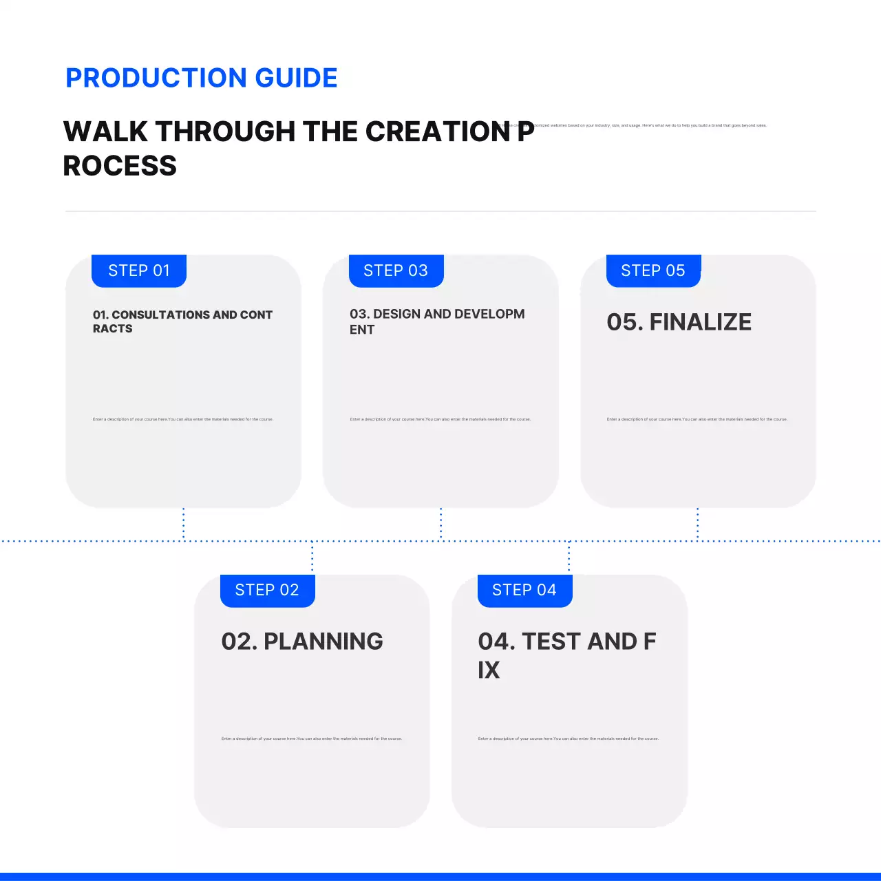 Criar um sítio Web simples em azul e pretoPromover a sua agência