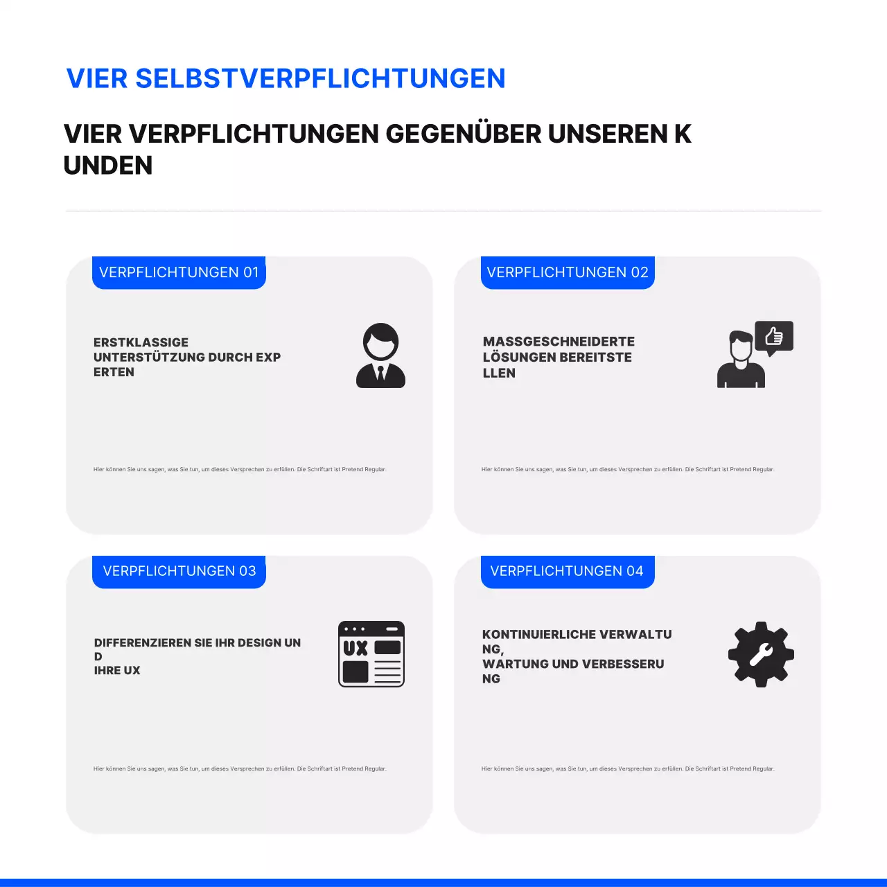 Erstellen Sie eine einfache Website in Blau und SchwarzPromoten Sie Ihre Agentur