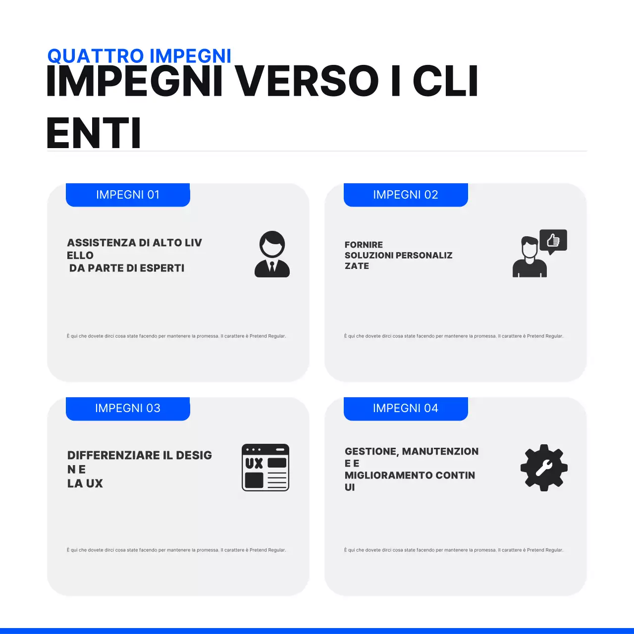 Creare un sito web semplice in blu e neroPromuovere la vostra agenzia