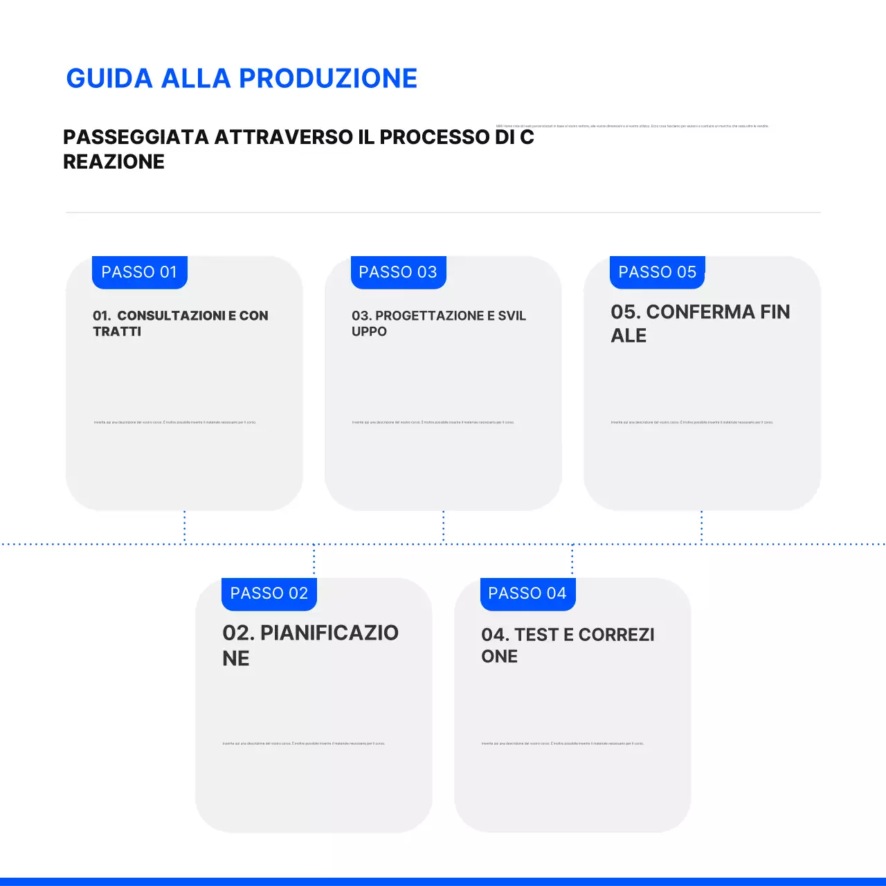 Creare un sito web semplice in blu e neroPromuovere la vostra agenzia