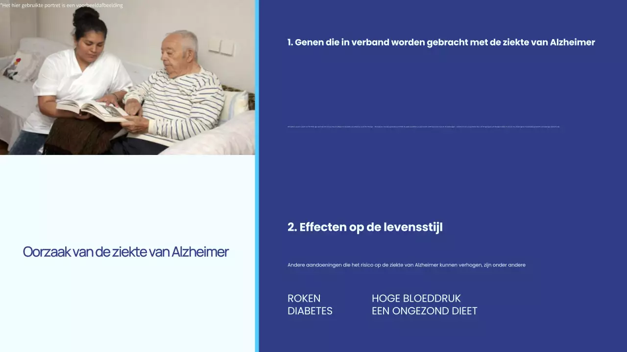 Blauw en wit Eenvoudig de ziekte van Alzheimer begrijpen Inleiding