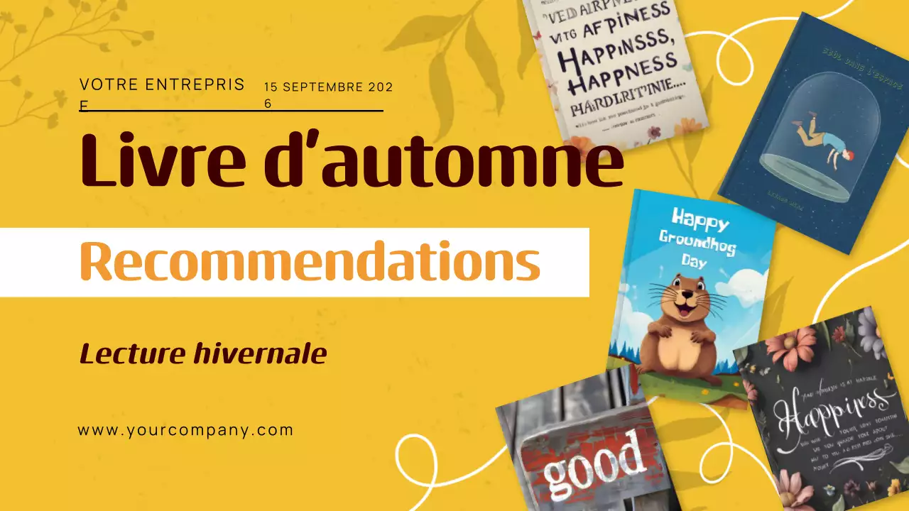 Guide de recommandations de livres d'automne classiques jaunes