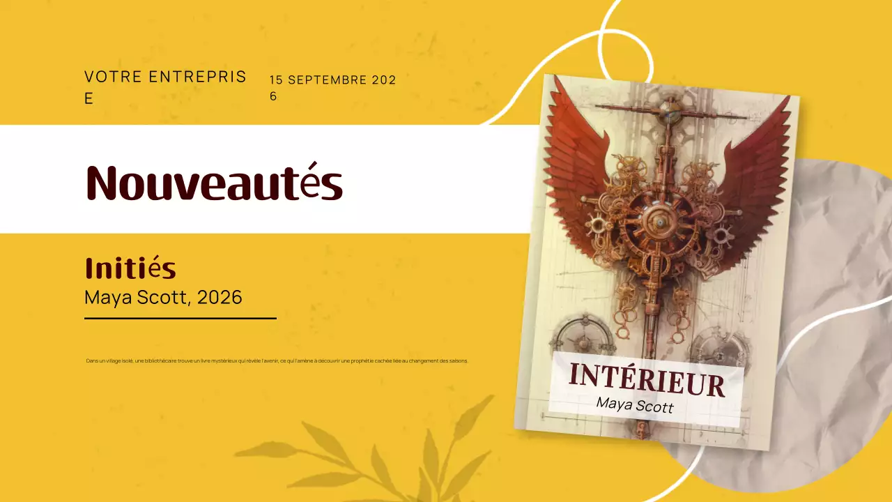 Guide de recommandations de livres d'automne classiques jaunes