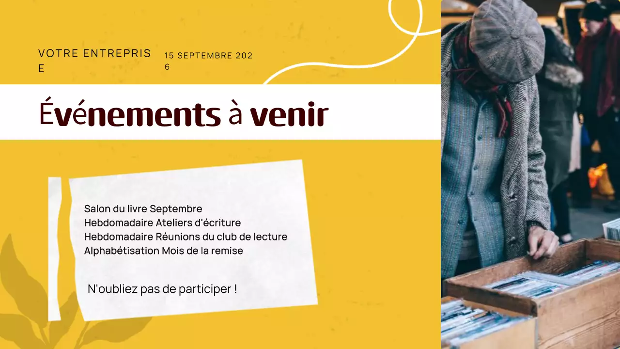 Guide de recommandations de livres d'automne classiques jaunes