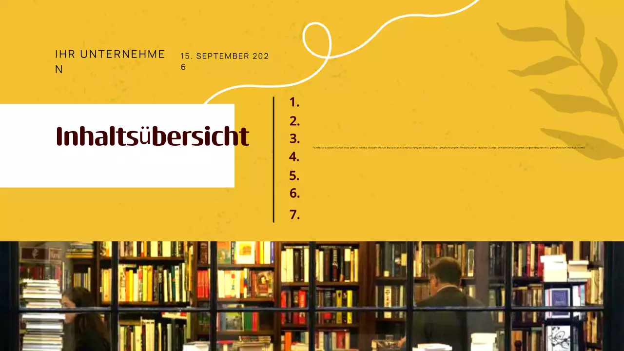Gelber Klassiker Herbst Buchempfehlungen Leitfaden