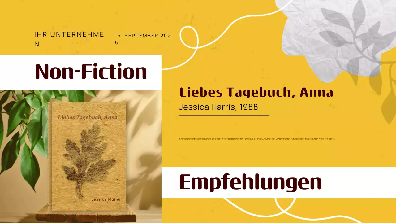 Gelber Klassiker Herbst Buchempfehlungen Leitfaden