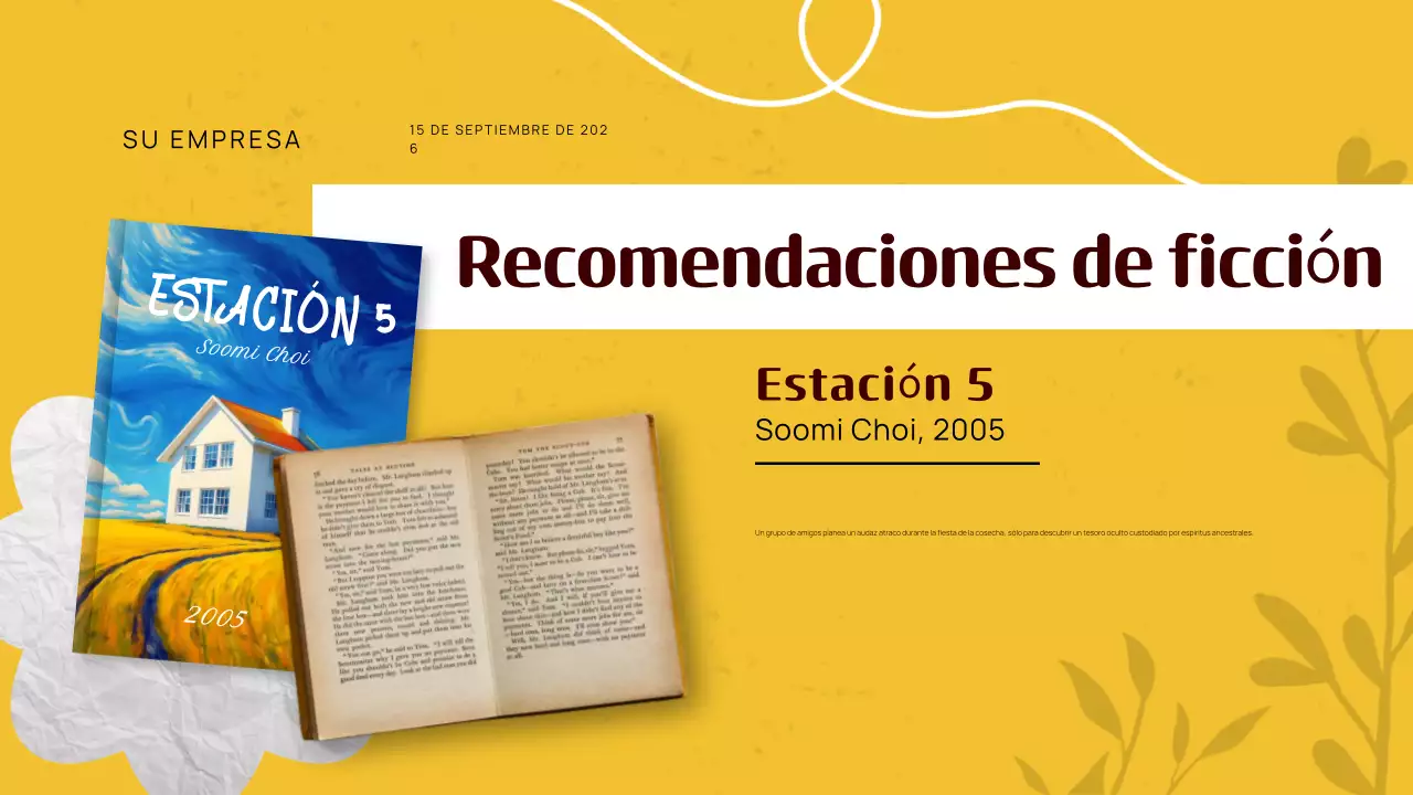 Guía de recomendaciones de libros clásicos amarillos de otoño