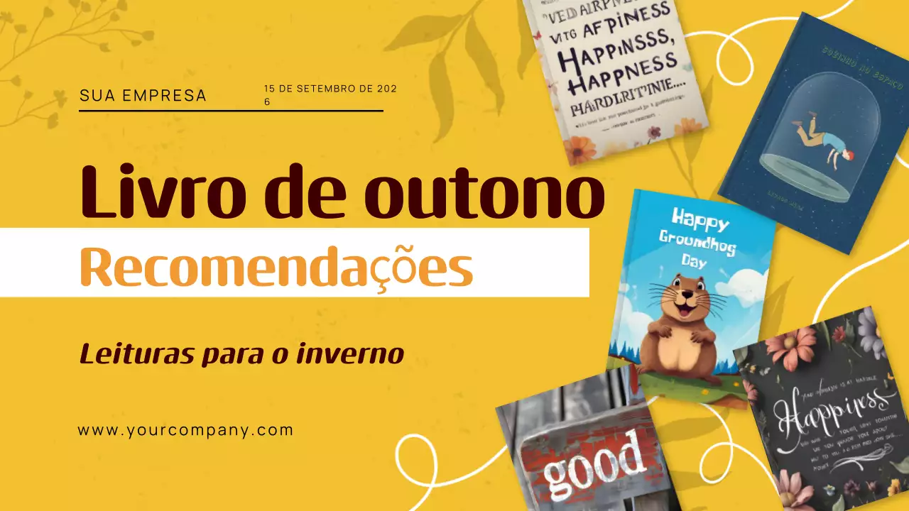 Guia de recomendações de livros de outono clássicos amarelos