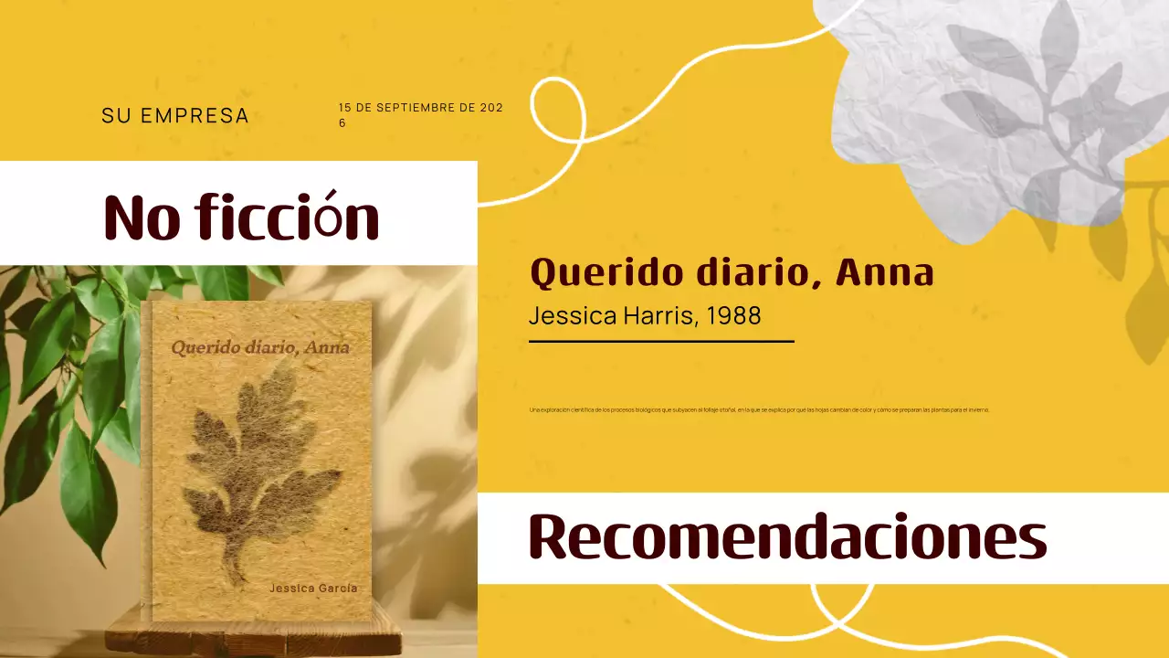 Guía de recomendaciones de libros clásicos amarillos de otoño