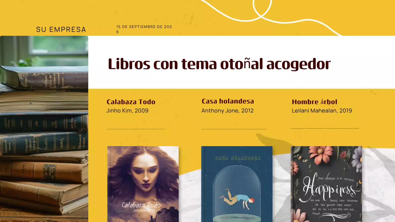 Guía de recomendaciones de libros clásicos amarillos de otoño