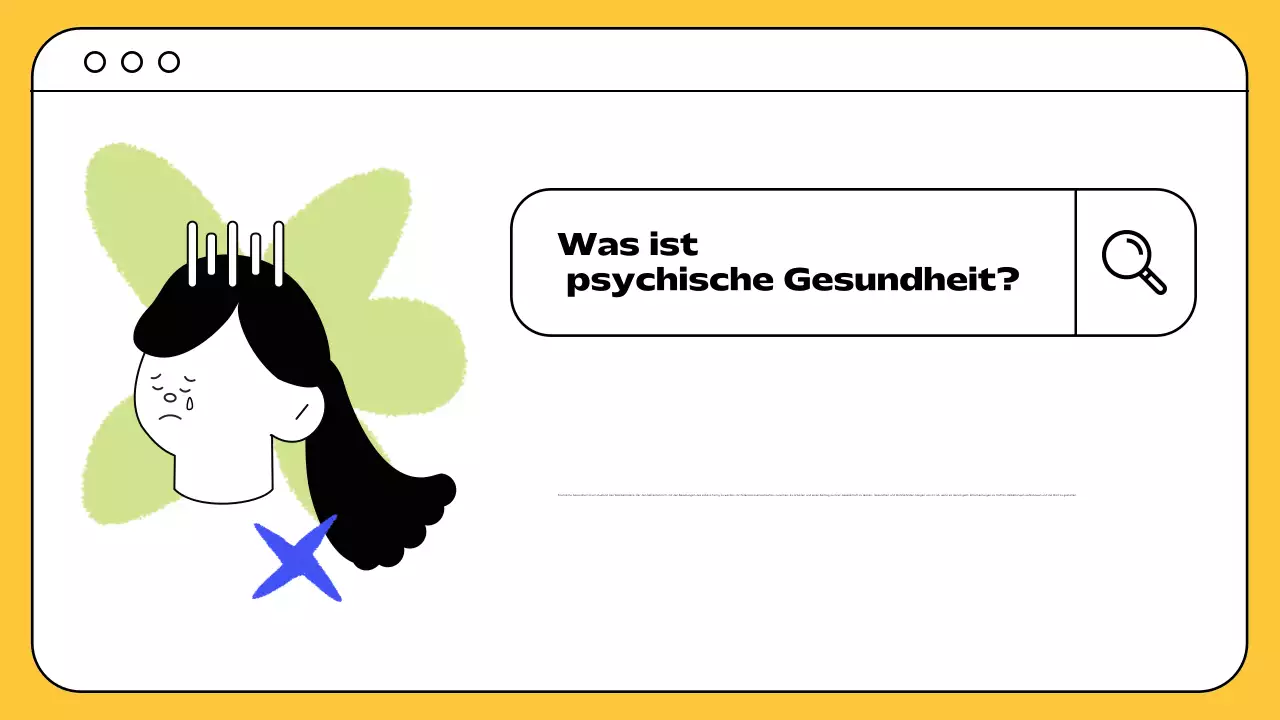 Gelb Schwarz Minimal Ressourcen für psychische Gesundheit und Therapie