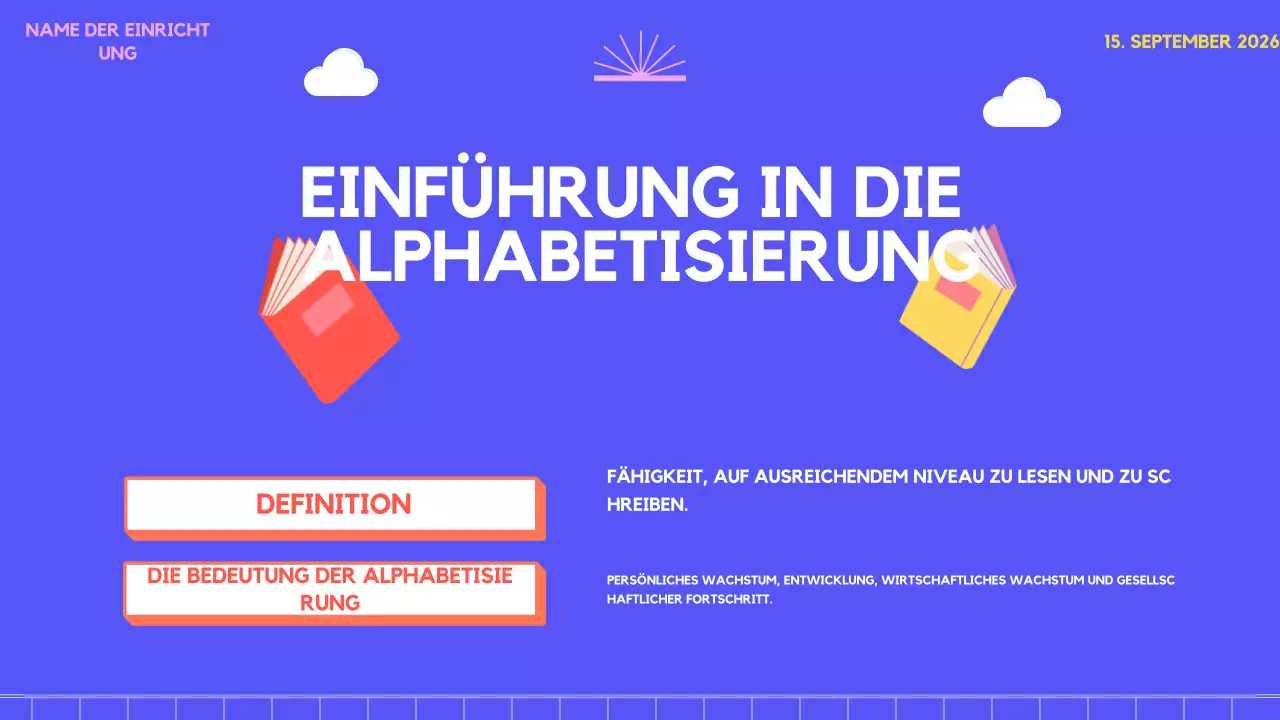 lila-rosa Fantasie Umfrage Trend Alphabetisierung Rund um die Welt