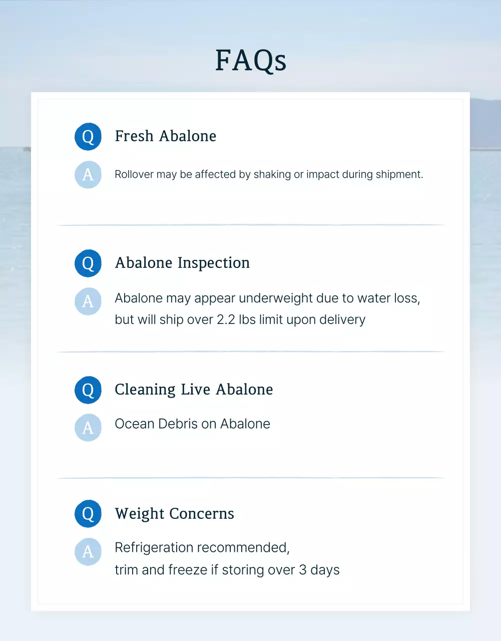 Tăng cường thông tin, phòng ngừa đối với sản phẩm bào ngư xanh và hải sản truyền thống