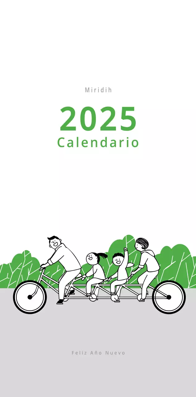 Un calendario ilustrado a todo color
