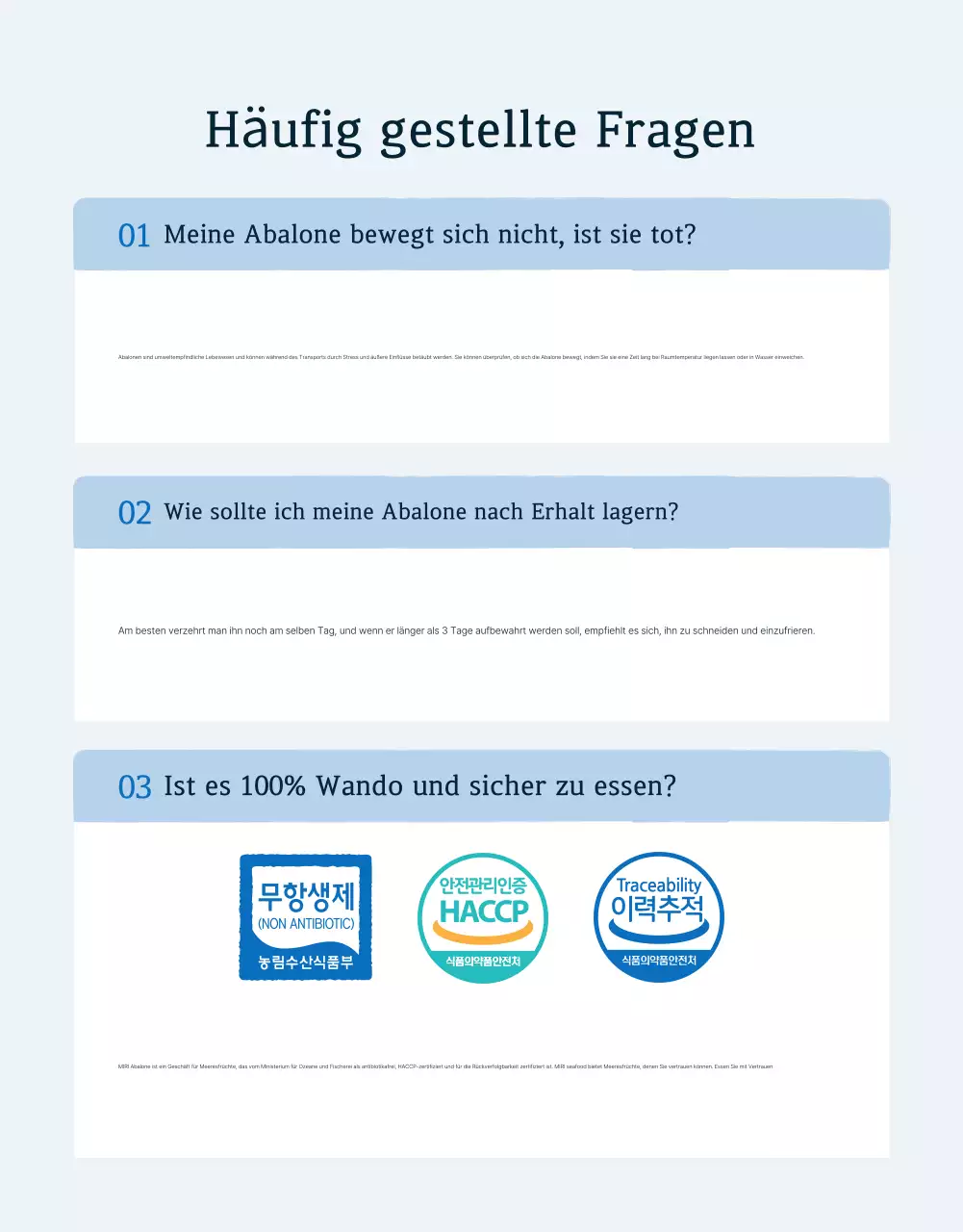 Förderung der traditionellen blauen und marineblauen Meeresfrüchte-Abalone und worauf zu achten ist