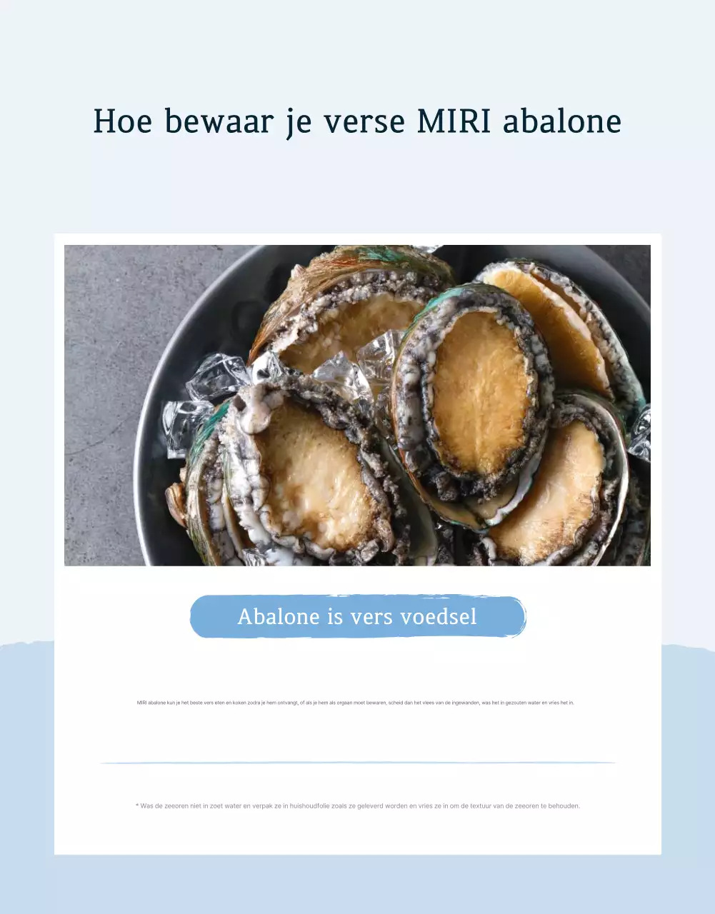 De traditionele blauwe en marineblauwe zeeoor abalone promoten en waar je op moet letten