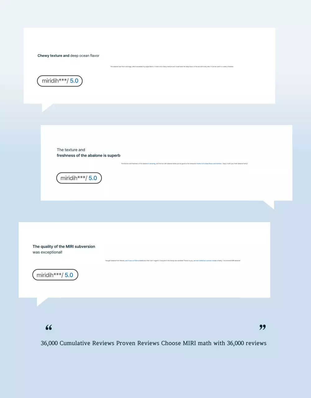 Ulasan abalon seafood tradisional berwarna biru tua dan biru laut dan promosi acara