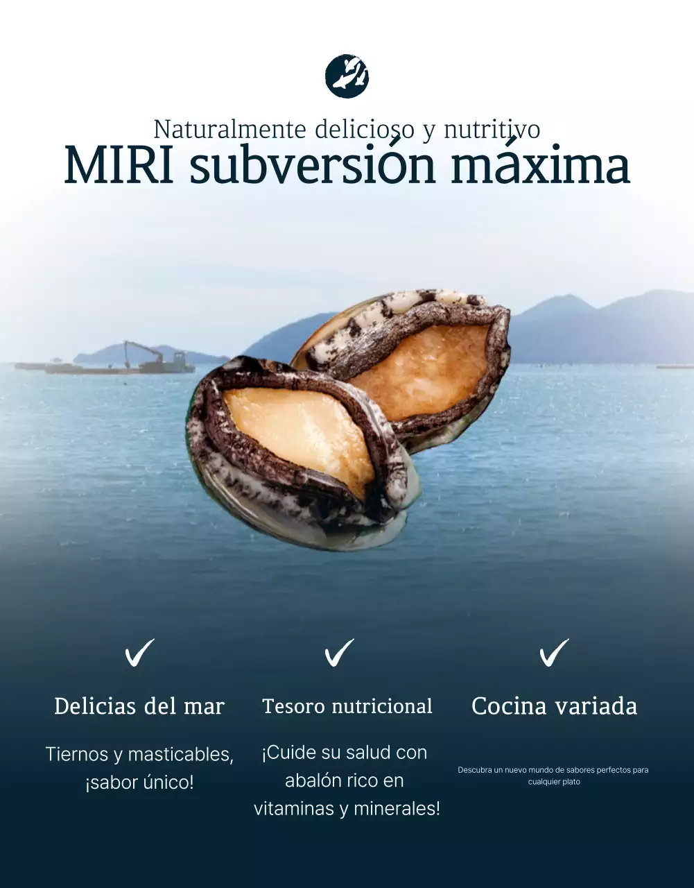 Promover la venta de los tradicionales puestos de control de abalón marino azul y azul marino