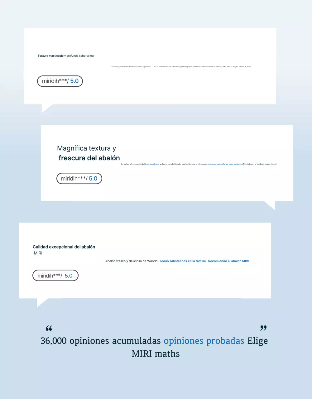 Reseña y promoción del tradicional abalón marino azul y azul marino