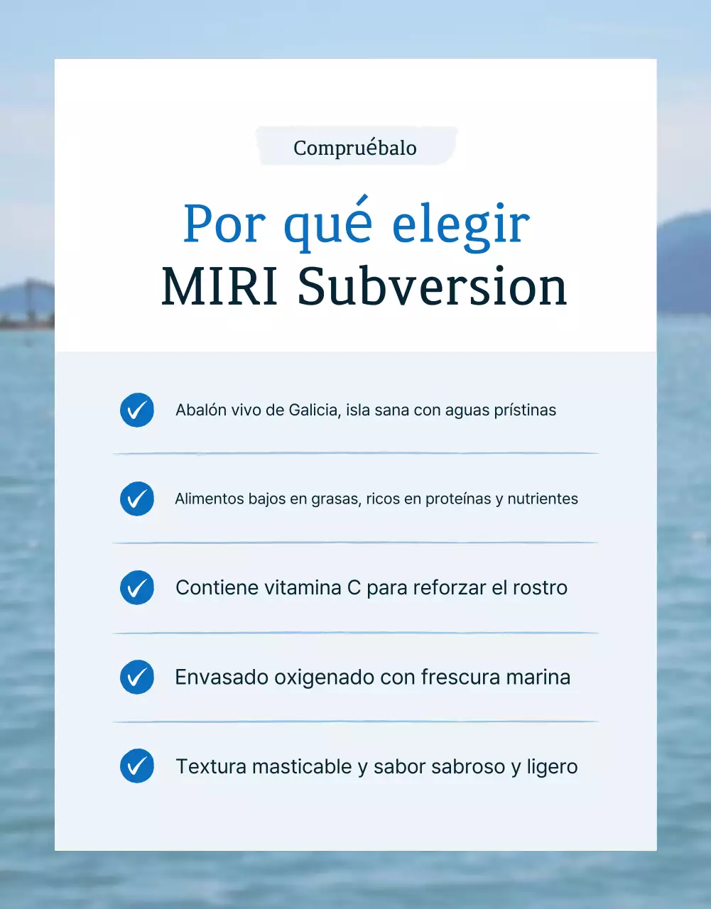 Promover la venta de los tradicionales puestos de control de abalón marino azul y azul marino