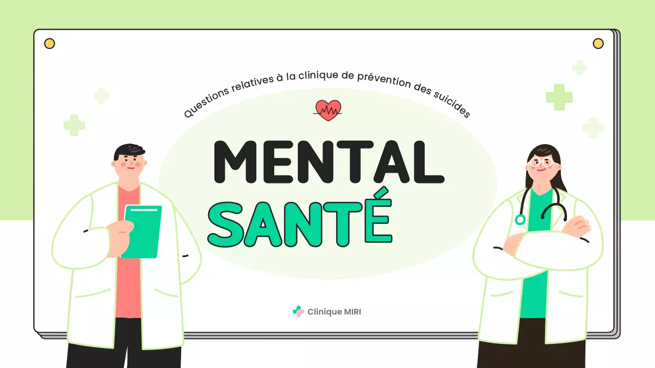 Matériel simple d'éducation à la prévention de la santé mentale en chartreuse et en blanc