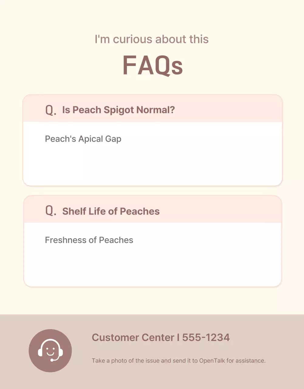 Promosikan buah persik segar berwarna kuning dan merah muda dengan informasi dan tindakan pencegahan