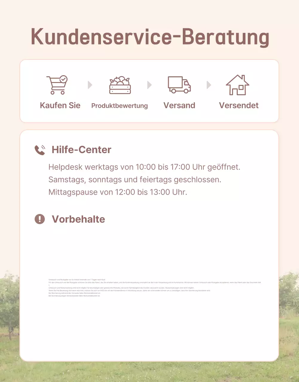 Werbung für den gelben und rosafarbenen frischen Pfirsich mit Informationen und Vorsichtsmaßnahmen