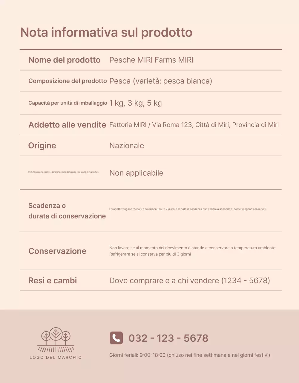 Promuovere la pesca fresca gialla e rosa con informazioni e precauzioni