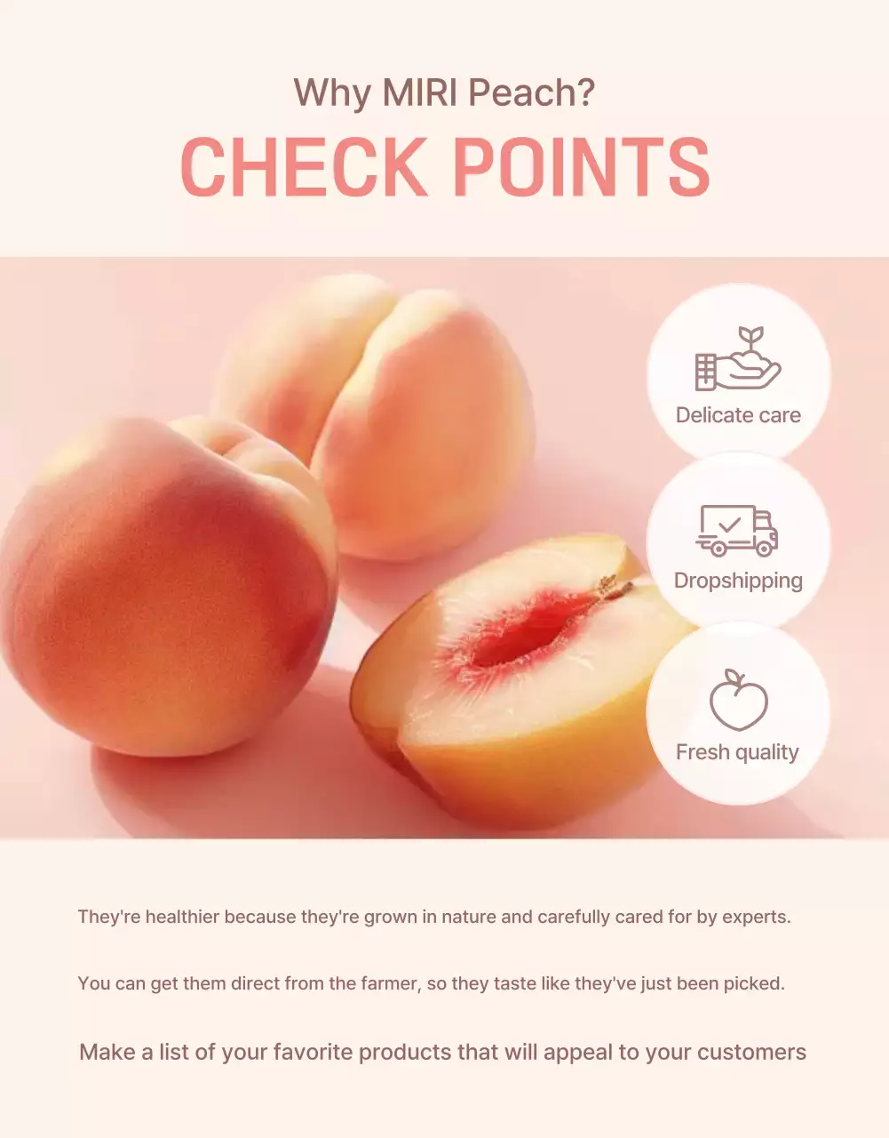 Promote the sale of a clean, fresh peach checkpoint with yellow and pink colors